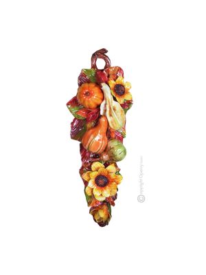 AUTUNNO Decorazione da appendere ceramica artistica