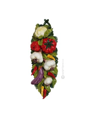 VERDURE Decorazione da appendere ceramica artistica