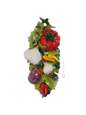 VERDURE Decorazione da appendere ceramica artistica