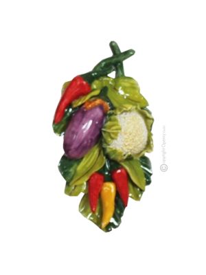 VERDURE Decorazione da appendere ceramica artistica
