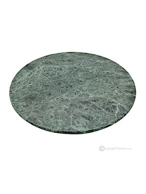 Tagliere girevole in marmo verde, fatto a mano, realizzato in autentica pietra naturale e dal design decorativo. 