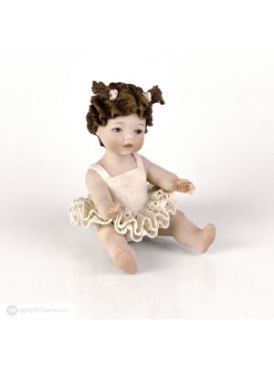 BALLERINA Statuetta Capodimonte, ballerina romantica in porcellana unica.