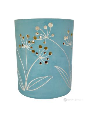 SOFFIONI Lampada da tavolo abat-jour ceramica artistica piemontese fatto e decorato a mano autentico Made in Italy 