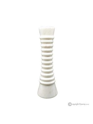 VASO in marmo Estremoz, pietra naturale di qualità top, fatto a mano, decorativo.