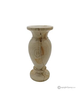 VASO, anfora in marmo Teak, autentico e fatto a mano, design elegante ed esclusivo.