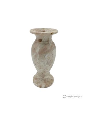 VASO, anfora in marmo rosa, pietra autentica, fatto a mano, design elegante ed esclusivo.