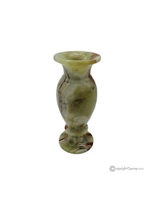 VASO, anfora in marmo onice Verde, pietra autentica, fatto a mano, design elegante.