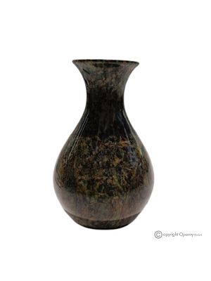 VASO in marmo verde, pietra naturale autentica di qualità top, fatto a mano, esclusivo.