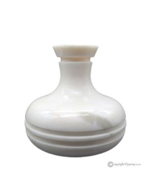 VASO in marmo Estremoz, pietra autentica di pregio, lavorato a mano, design elegante.