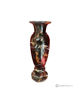 VASO, anfora in marmo nero Michelangelo, pietra autentica, fatto a mano, design elegante.