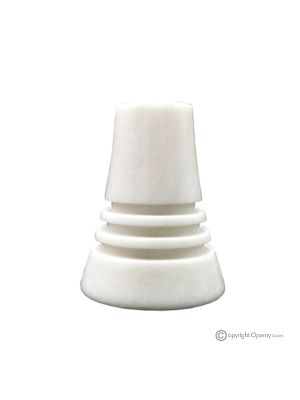 VASO in marmo Estremoz, pietra naturale di pregio, lavorato artigianalmente, ornamentale.