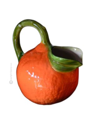 BROCCA ARANCIA Caraffa brocca decantatore creazioni originali in ceramica artistica Made Italy