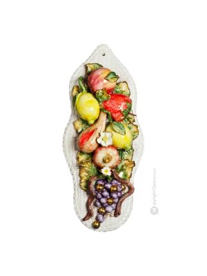 QUADRO Decorazione da appendere ceramica artistica Made in Italy
