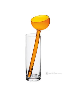 ALBA Vaso dipinto a mano autentico moderno decorativo in vetro di qualità superiore.