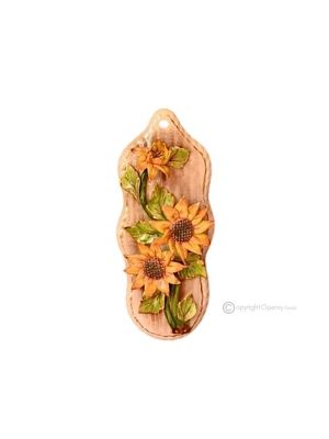 QUADRO Decorazione da appendere ceramica artistica stile Barocco dettaglio oro 24k Made in Italy