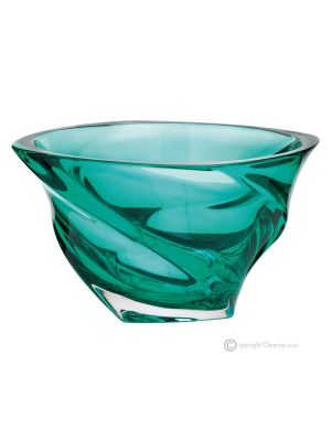 FANTASY Centrotavola design moderno dipinto a mano decorativo in cristallo.