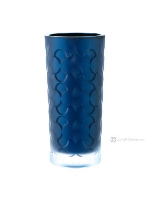 FANTASY Vaso per fiori cristallo dipinto a mano autentico moderno decorativo.