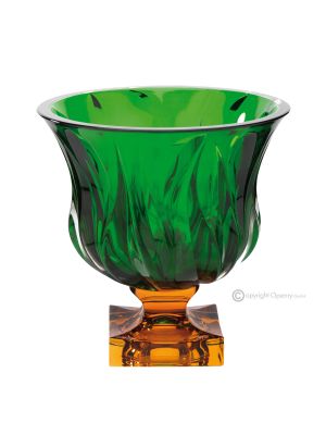 FIRE Centrotavola dipinto a mano autentico moderno decorativo in vetro di qualità superiore.