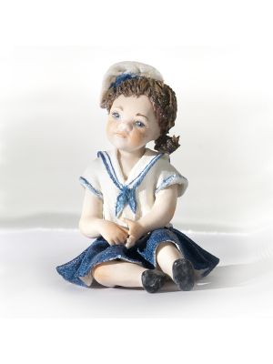 GOLETTA Elegante statuetta Capodimonte, porcellana di alta qualità e bellezza.