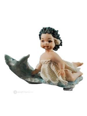 PERLA - Statuetta Capodimonte, eleganza romantica in porcellana d’arte pura.