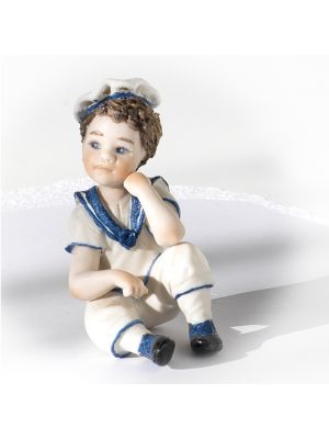 REMO - Il marinaio statuetta Capodimonte, arte e raffinatezza in porcellana esclusiva.