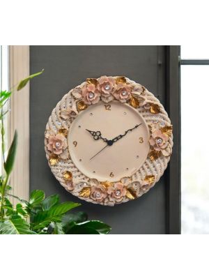OROLOGIO Orologio da Paretein ceramica artistica in stile Barocco fatto e dipinto a mano autentico Made in Italy