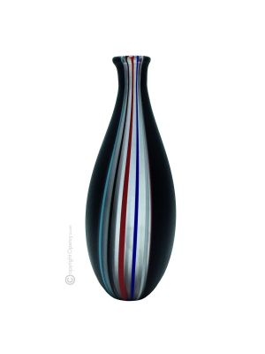 VASO CANNE vetro soffiato di Murano artigianato autentico Made in Italy