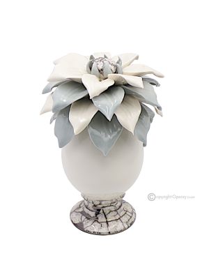 UOVO MARMOR – Centrotavola decorazione per tavolo, porcellana di Capodimonte pregiata