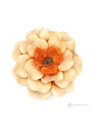 DALIA – Fiore da appendere in porcellana di Capodimonte, fatto a mano, alta qualità