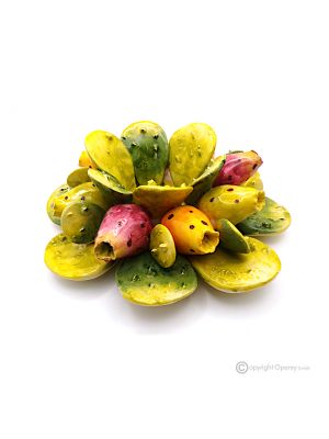PORTACANDELA FICHI – Centrotavola decorazione per tavolo, ceramica di Capodimonte
