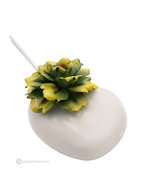 SIRACUSA – Profumatore, diffusore per ambienti, ceramica di Capodimonte, fatto a mano