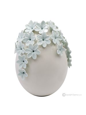 UOVO TIFFANY– Centrotavola decorazione per tavolo, ceramcia di Capodimonte pregiata