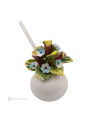 CELESTE – Profumatore, diffusore per ambienti, ceramica di Capodimonte, fatto a mano