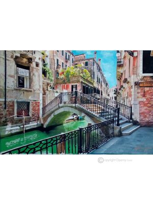 VENEZIA Dipinto su tela Massimo Scarpa con tecnica a encausto