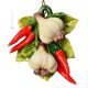 PEPERONCINO AGLIO Decorazione da appendere ceramica artistica