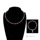 VIOLA - Set con collana e bracciale, ametista ed ematite, artigianato italiano fatto a mano.