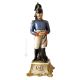 CORAZZIERE Statuetta statuina figura porcellana Capodimonte fatto a mano Made in Italy
