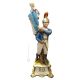 ALFIERE Statuetta statuina figura porcellana Capodimonte fatto a mano Made in Italy