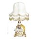 DAME CON FIORI - LAMPADA Abat-jour Tavolo Porcellana Capodimonte Made in Italy