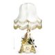 GALANTE - LAMPADA Abat-jour Tavolo Porcellana Capodimonte Made in Italy
