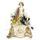 GALANTE Statuetta statua statuina porcellana Capodimonte fatto a mano made in Italy