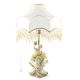 DAME CON FIORI - LAMPADA Abat-jour Tavolo Porcellana Capodimonte Made in Italy
