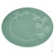 GIMGKO centrotavola piatto ceramica artistica piemontese fatta e decorata a mano autentica Made in Italy verde