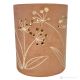 SOFFIONI Lampada da tavolo abat-jour ceramica artistica piemontese fatto e decorato a mano autentico Made in Italy rosso