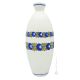 DUE ROSE VASO Ceramica Creazioni Preziose Artistiche Fatto e Dipinto a Mano Made in Italy