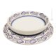 CEFALÙ Collezione Set 12 Pezzi Servizio Piatti per 4 Persone Stoviglie Ceramica Fatto Dipinto a Mano Made in Italy Sicilia