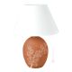 ORCHIDEA Lampada da tavolo abat-jour ceramica artistica piemontese fatto e decorato a mano autentico Made in Italy rosso