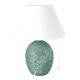 ORCHIDEA Lampada da tavolo abat-jour ceramica artistica piemontese fatto e decorato a mano autentico Made in Italy verde