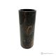 VASO cilindrico in marmo nero Michelangelo, pietra autentica, realizzato a mano, design elegante.