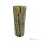 VASO cilindrico in marmo onice verde, pietra genuina, realizzato artigianalmente, design elegante.